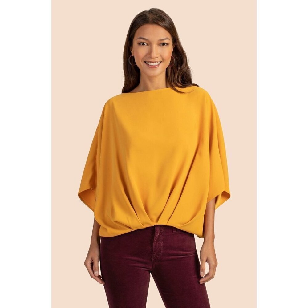 💕TRINA TURK💕 Coralline Top ~ Honey Mustard Yellow Small NWOT